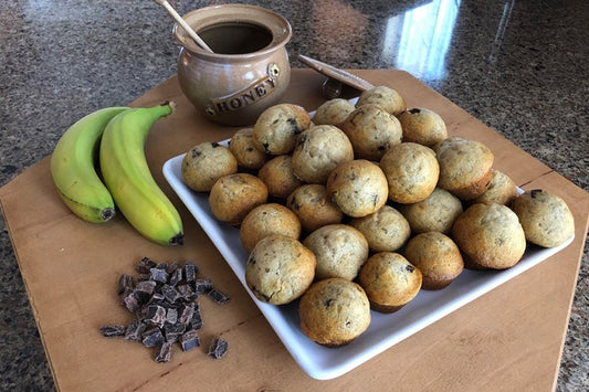 Honey Banana Chocolate Chip Muffins – Recipe