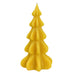Beeswax Candle - Christmas Tree - Large - Yellow Gold
