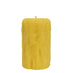 Beeswax Candle - Wide 5.5 Inch Drip Pillar - Yellow Gold