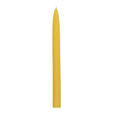 Beeswax Candle - 10 Inch Taper Candle - Yellow Gold