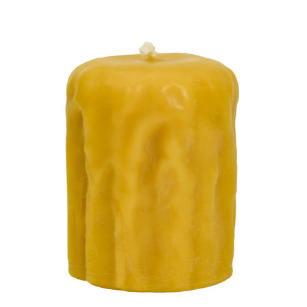 Beeswax Candle - 3 Inch Drip Pillar