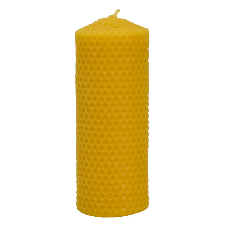 Beeswax Candle - 5 Inch Honeycomb Pillar