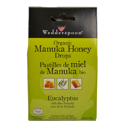 Manuka Honey Drops - Eucalyptus with Bee Propolis - Organic