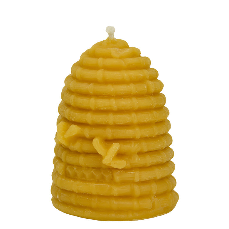 Beeswax Candle - Beehive Skep - Large