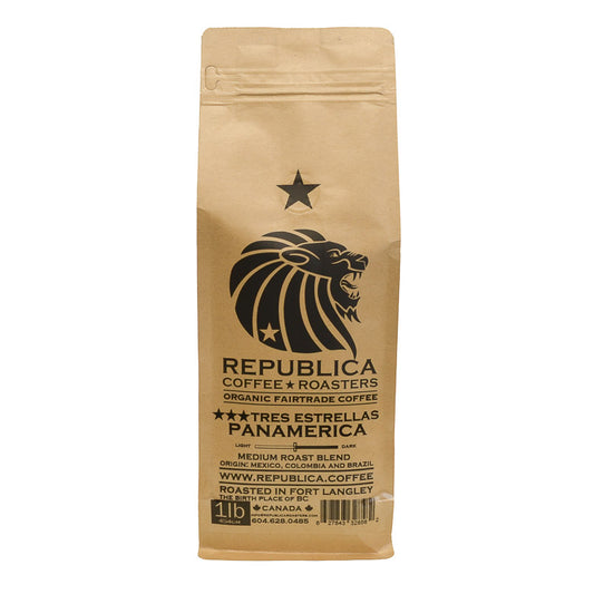 Tres Estrellas Panamerica - Medium Roast Blend Coffee Beans