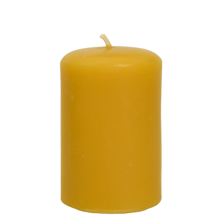 Beeswax Candle - 3 Inch Smooth Pillar