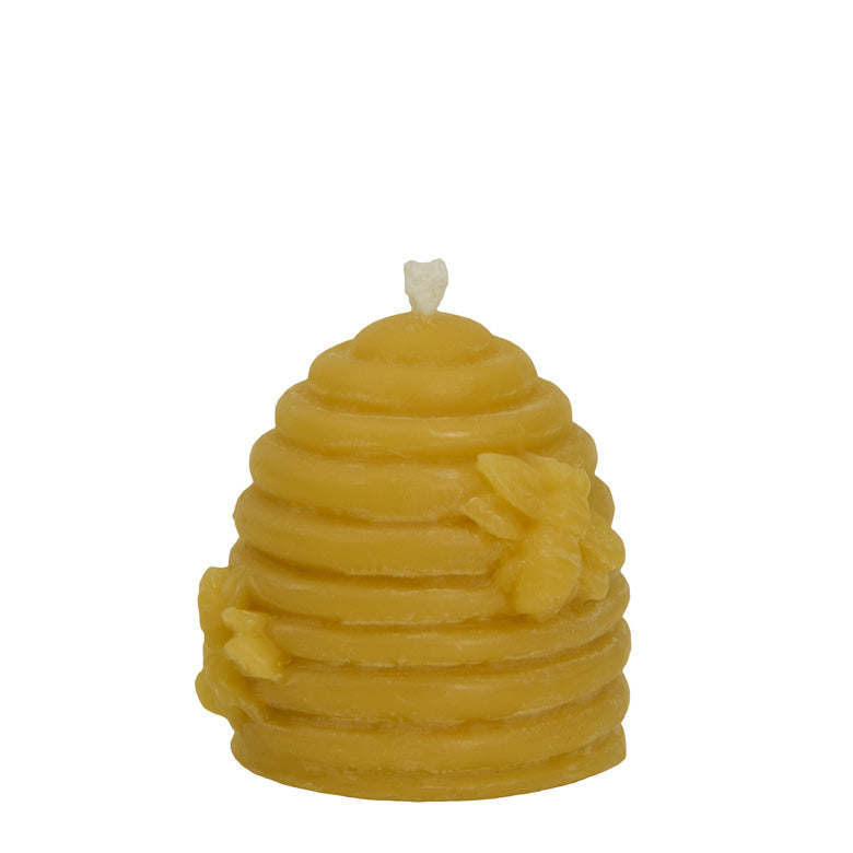 Beeswax Candle - Beehive Skep - Small