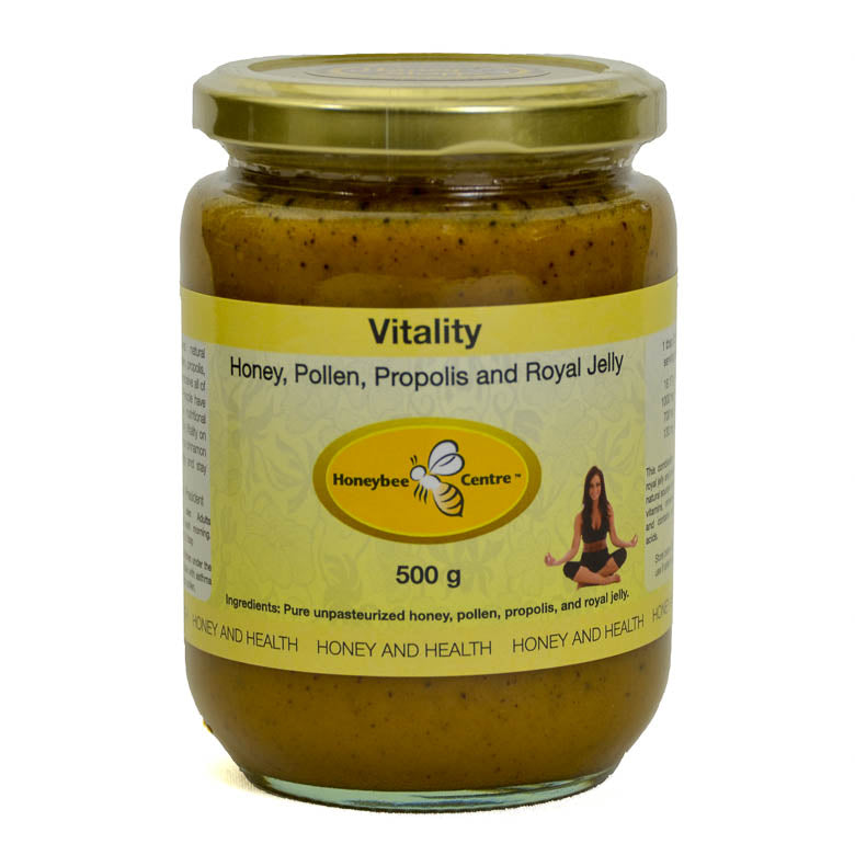 Vitality - Honey Infused with Bee Pollen, Propolis, and Royal Jelly